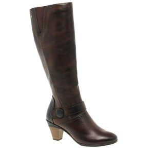 Bottes Pikolinos en cuir brun.