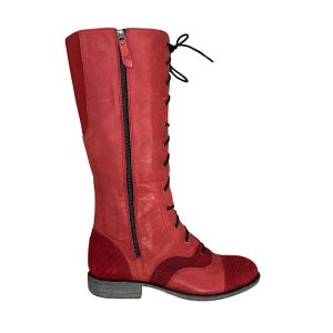 Bottes Portofino, en cuir rouge.