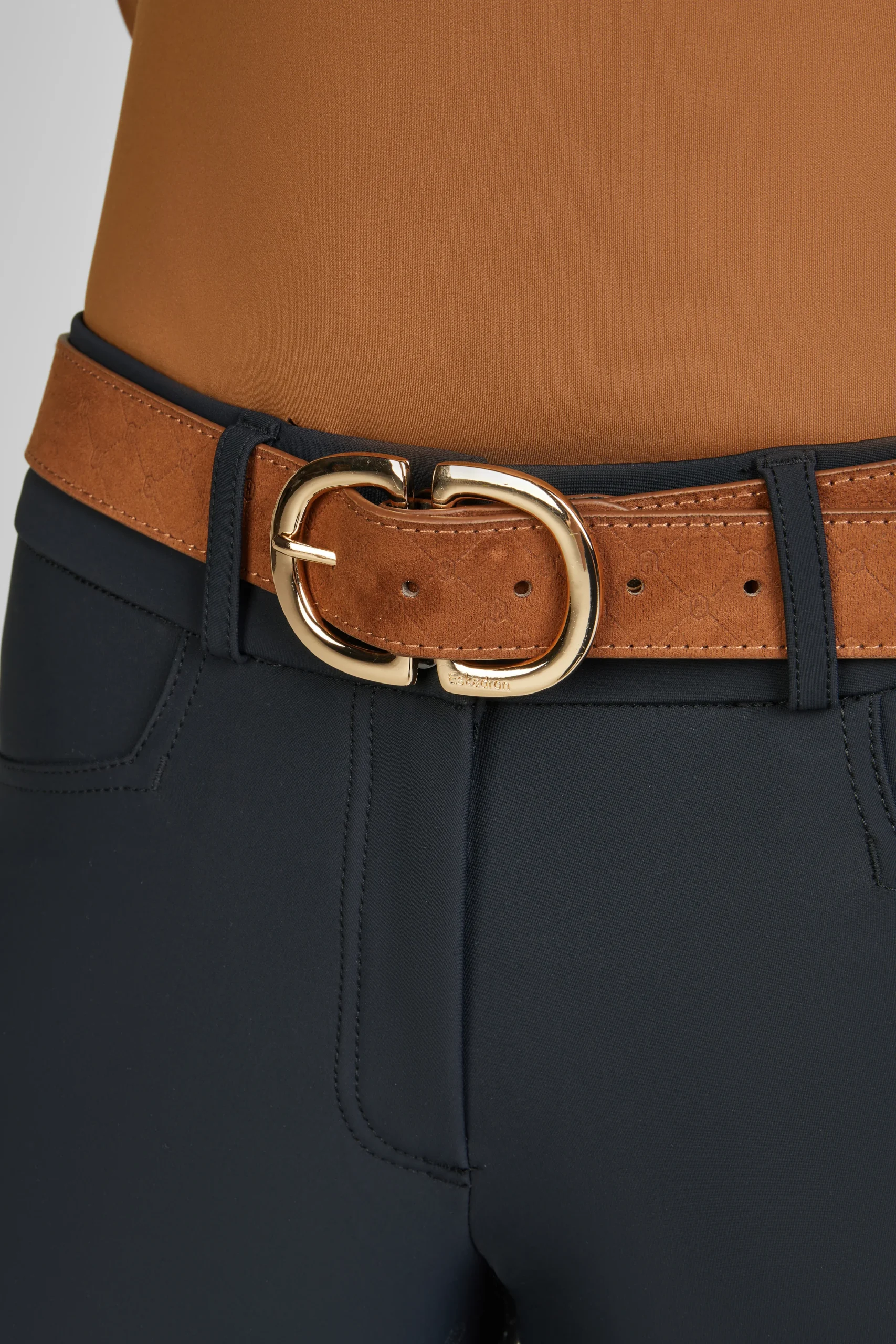 Ceinture Eskadron Heritage 24 en Faux Cuir avec Boucle Dorée – Image 8
