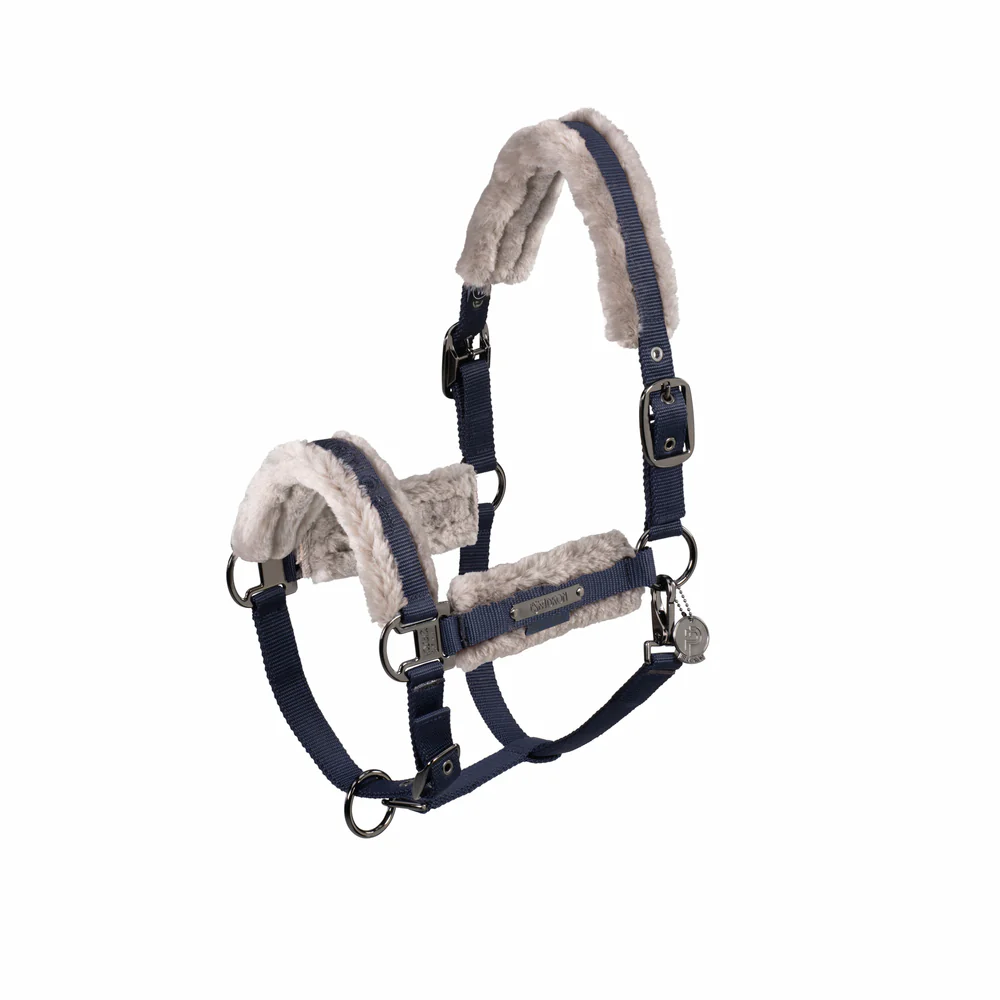 Licol DOUBLE PIN GIRTH FAUX FUR Eskadron Platinum 24 – Image 3