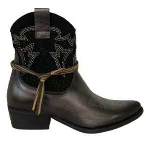 FELMINI - BOTTE CUIR ANTIQUE - D737-97 (8) - NOIR