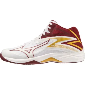 mizuno thunder blade z mid femme blanc rouge jaune