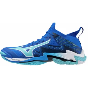 mizuno wave lightning neo 3 bleu blanc noir