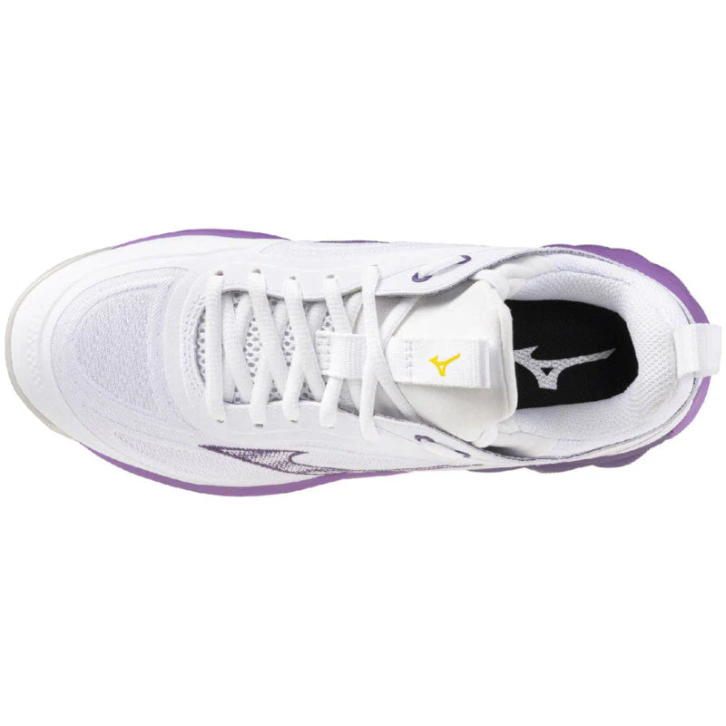 mizuno wave luminous 3 femme blanc violet – Image 5