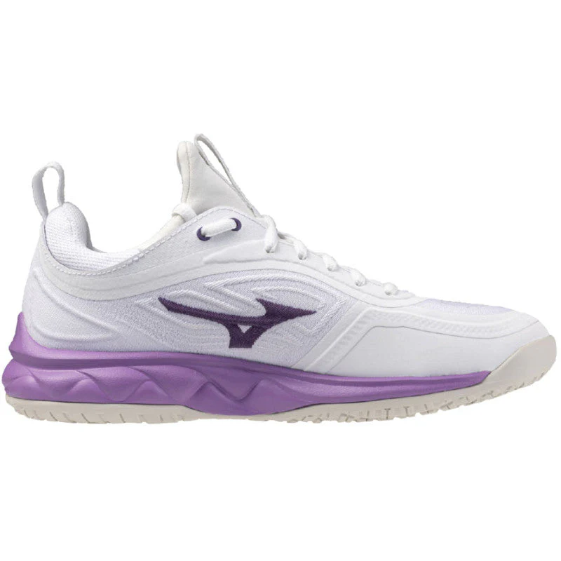 mizuno wave luminous 3 femme blanc violet – Image 6
