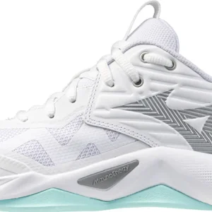 Mizuno Wave Momentum Pro blanc gris vert