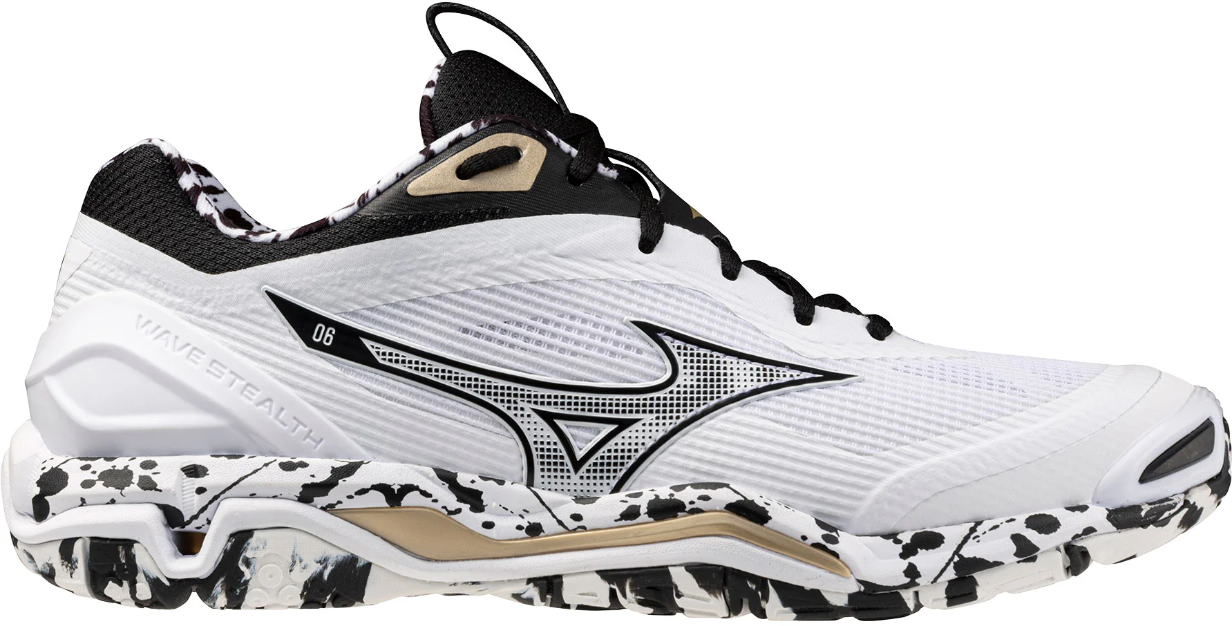 mizuno wave stealth 6 kakizome blanc noir or – Image 6
