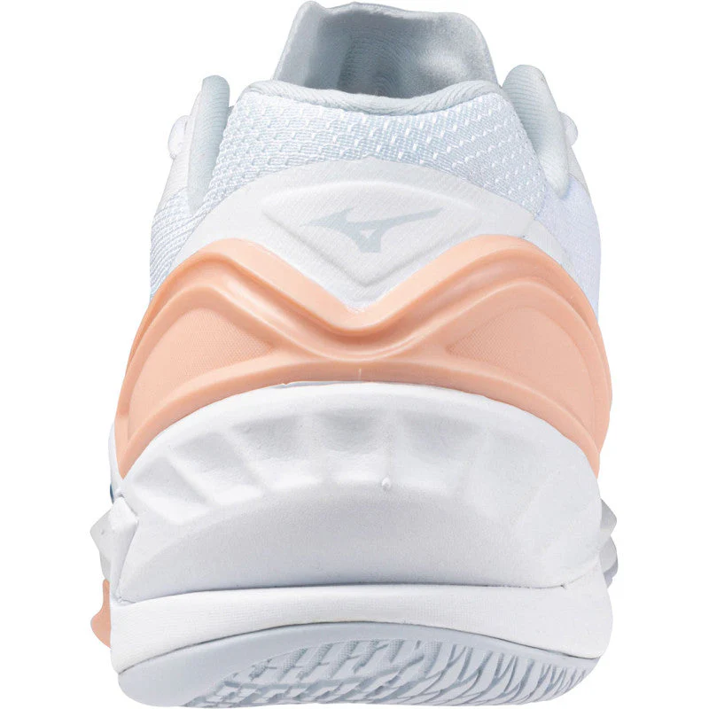 mizuno wave stealth neo blanc saumon bleu – Image 4