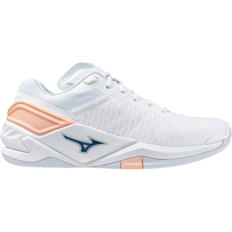 mizuno wave stealth neo blanc saumon bleu – Image 6