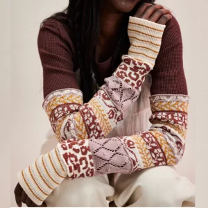 CHANDAIL FEMME FREE PEOPLE ALL IN CUFF OB2050517-2250 CHOCOLAT