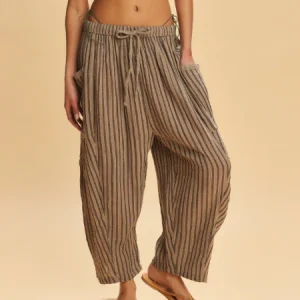 Pantalon Femme Rayée Free People OB2115760-0052