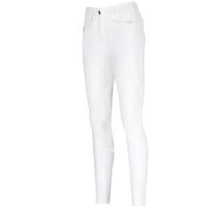 Pantalon d'équitation dame Pikeur Laure Genoux grip Blanche