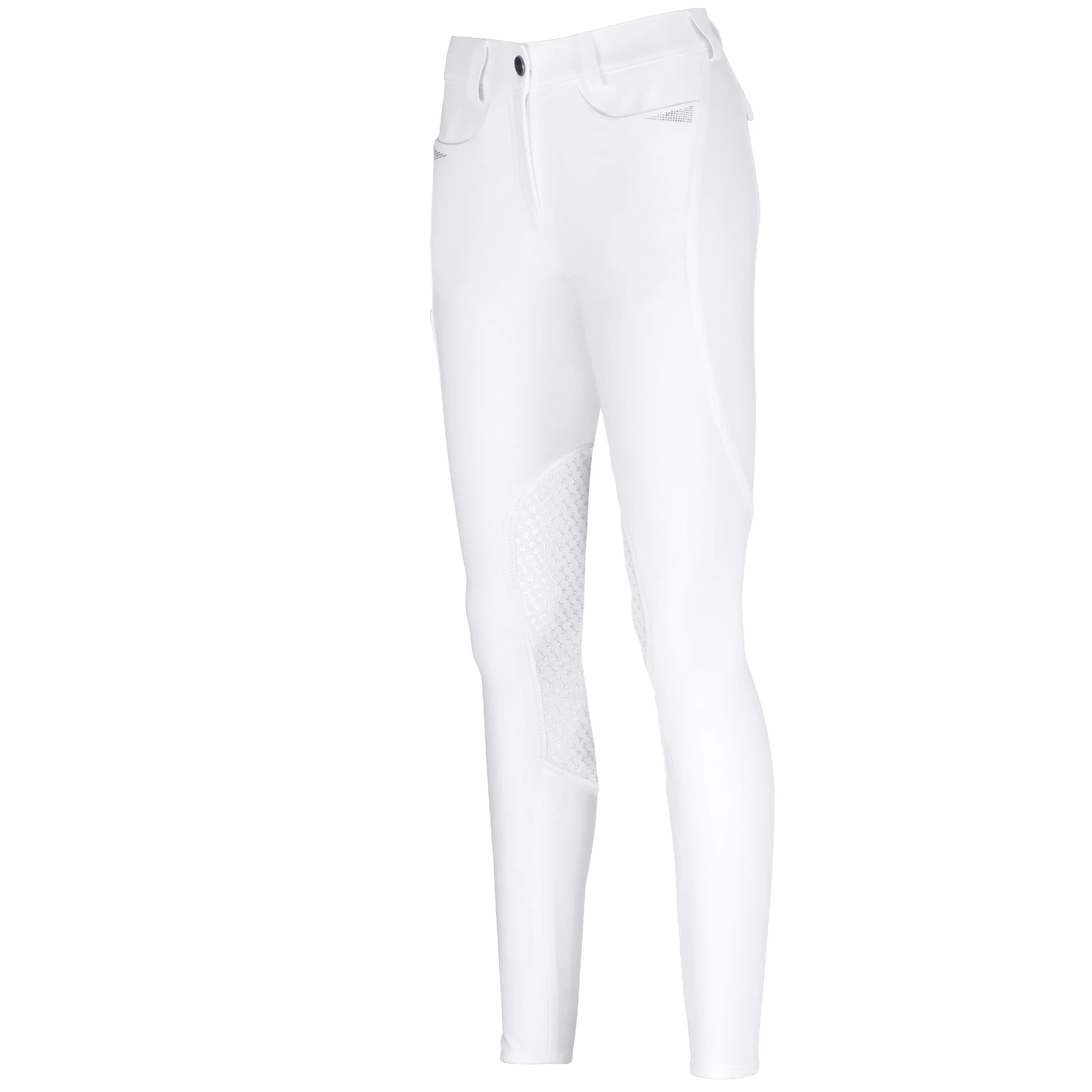 Pantalon d'équitation dame Pikeur Laure Genoux grip Blanche