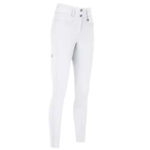 Pantalon d'équitation blanc pour femme Pikeur Highwaist fond mc crown