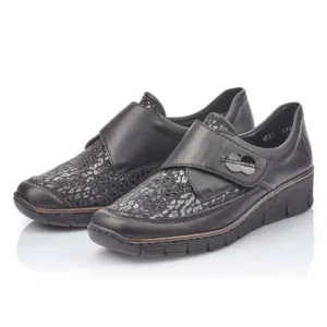 RIEKER – SOULIER DAME – 537C0-00 – NOIR (#23)