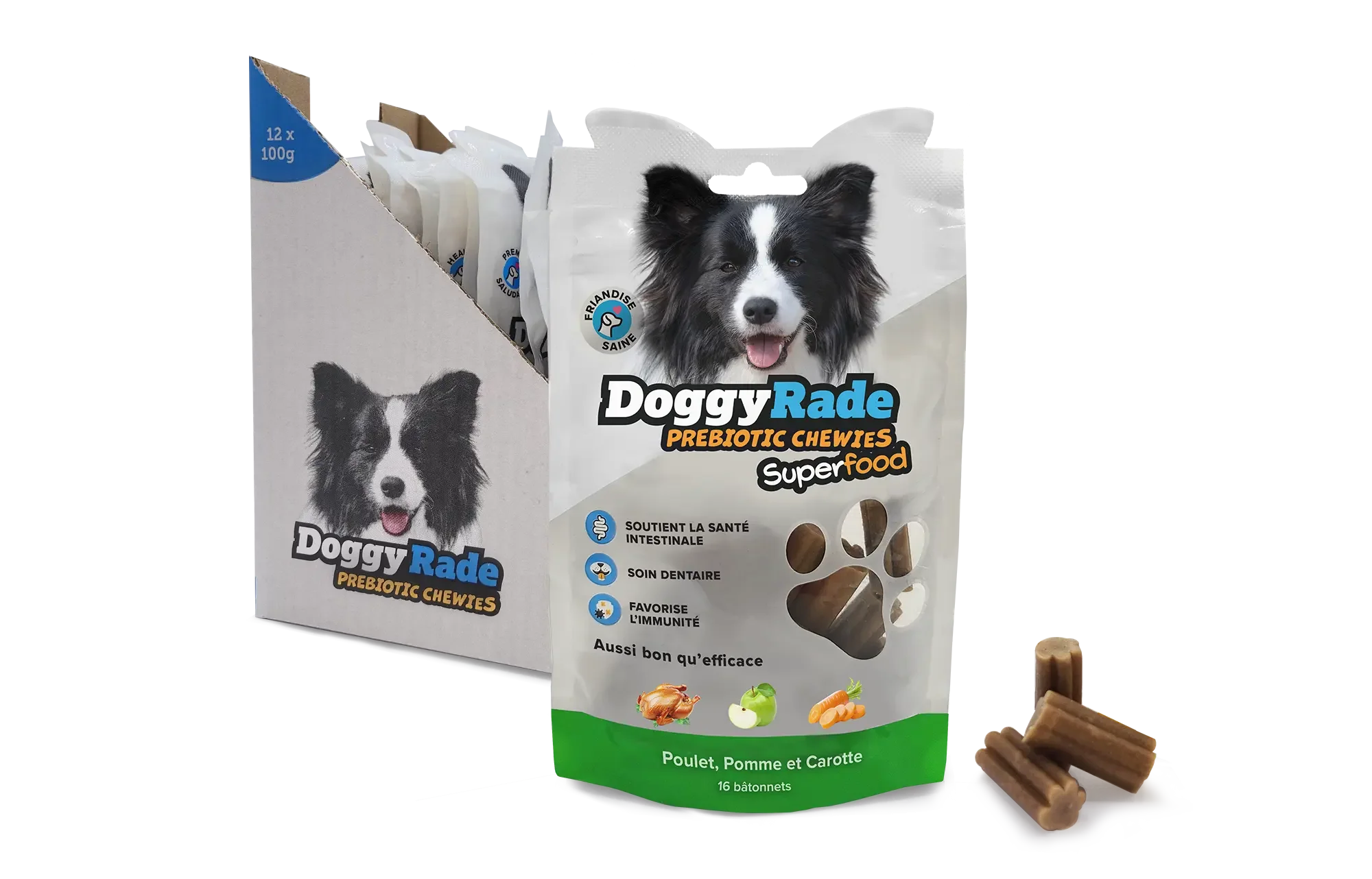 Friandises à Mâcher pour chiens aux Super-aliments Prébiotiques - Doggyrade – Image 3